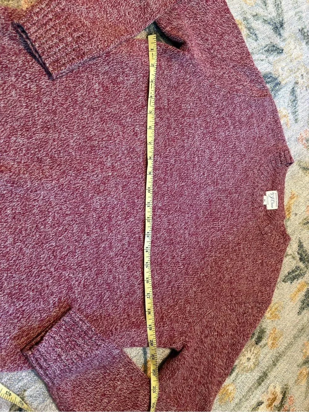J. Crew Men’s Rugged Merino Marled Sweater size M